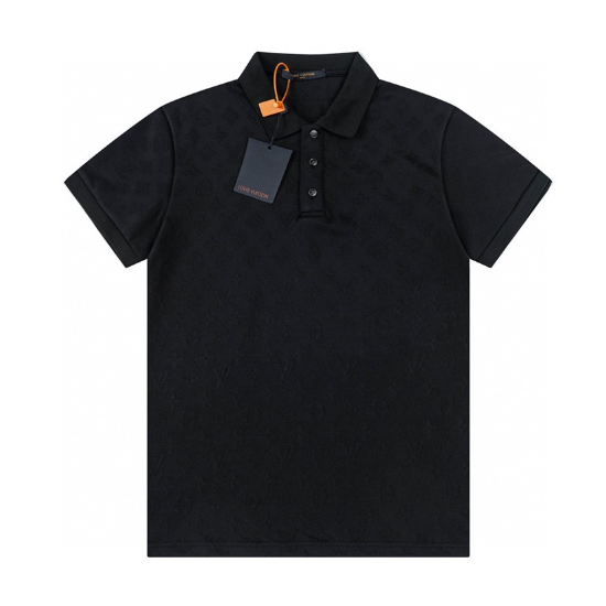 Picture of LV Louis spring and summer new 3D cloth jacquard polo short sleeve