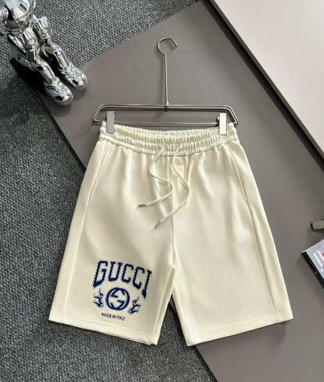 Picture of Gucci 2025 new men and women's daily commuting essential wear Kangli digital direct printing letter logo custom patch pocket casual shorts