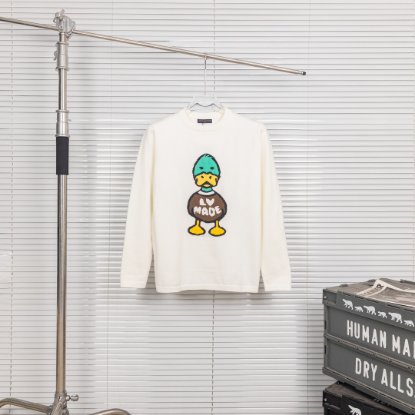 Picture of Louis Vuitton LV2024 Spring New Duck Letter Knitted Long Sleeve Sweater for Men and Women