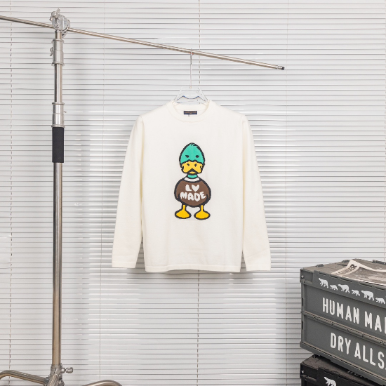 Picture of Louis Vuitton LV2024 Spring New Duck Letter Knitted Long Sleeve Sweater for Men and Women