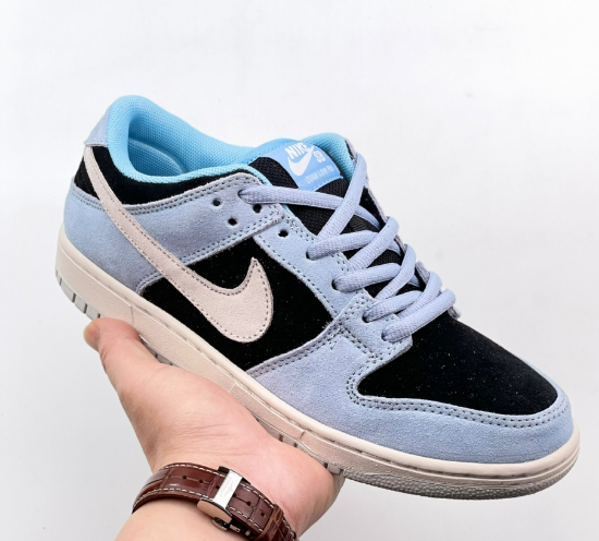 Picture of The new Nike SB Day One "Court Blue" series of low-top athleisure sports skateboarding shoes "Flip Court Blue Grey Hook".