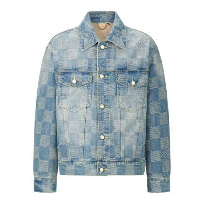 Picture of LV Louis Vuitton 24ss checkerboard lapel denim