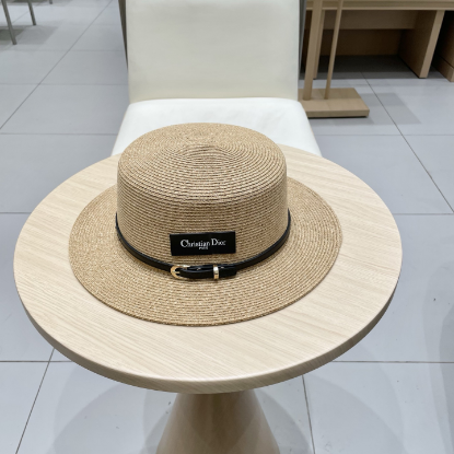 Picture of The Chanel fisherman's straw hat comes with a strap